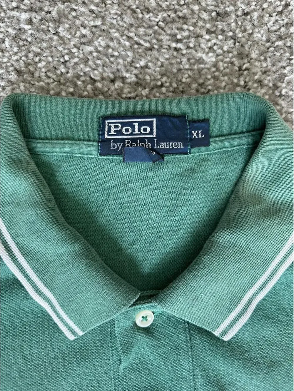 Polo Ralph Lauren Green Pocket Polo Shirt Short Sleeve Cotton Men’s Size XL
